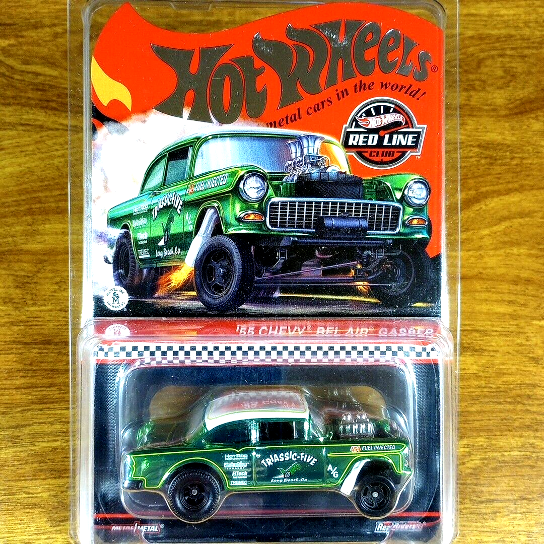 Hot Wheels RLC '55 Chevy Bel Air Gasser Triassic-Five Green Real