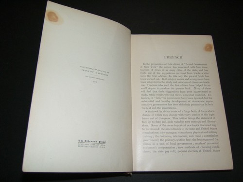 ACTUAL GOVERNMENT OF NEW YORK 1916 - BOYNTON HARD COVER - Picture 6 of 8