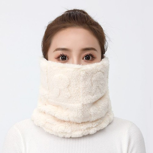 Fluffy Neck Gaiter Neckerchief Double Sided Fur Scarf Handmade Soft Winter Warm - Picture 10 of 18