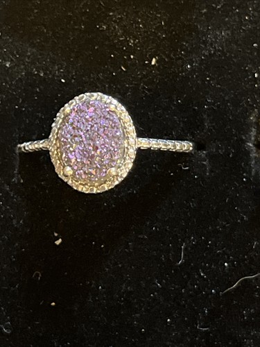 Cuatro anillos cada uno hecho de varios colores de gemas brillantes halo de ley talla 8 - Imagen 3 de 22