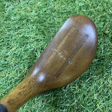Walter Hagen Lucky Len Putter Hickory RH 34.5" B8 1920s Pistol Grip SCARE
