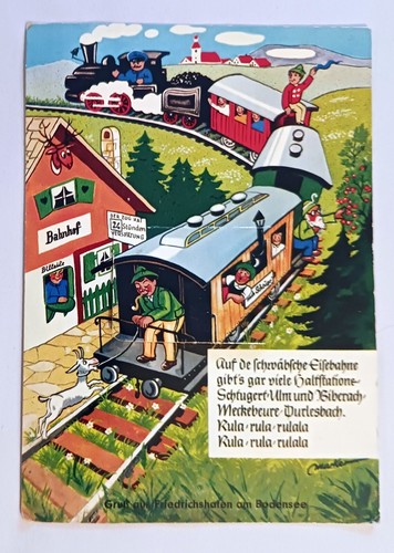 Vintage Deutsche Falltür Zug Postkarten Lot 2 - Bild 2 von 6