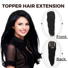 4.5X5.5 Remy Human Hair Topper Bald Area Covering Patch Head Topper For Women