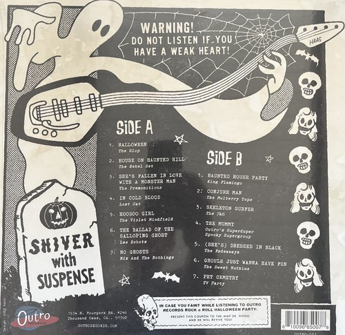 Outro Records RnR Halloween Party! Garage Punk, Fuzz, Vinyl Record,New/Unopened! - Imagen 2 de 2