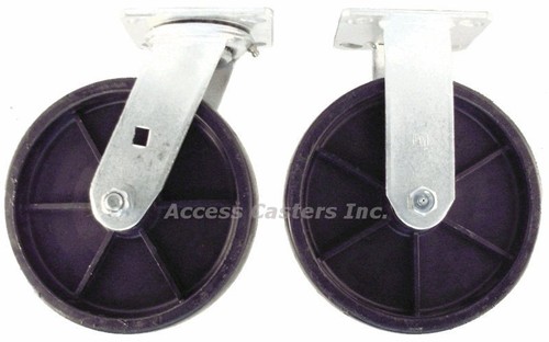 Juego 8PHP44 de 4 ruedas giratorias de 8" para camiones de plataforma Rubbermaid® 4471 y 4441 - Imagen 2 de 2