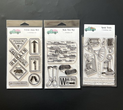 3 By The Well 4 God Acrylic Stamp Set Follow Jesus Walk This Way Speak Truth NEW - Picture 10 of 10