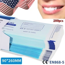 200 Sterilization Pouches 3.5 " x 10 " Dental Medical Self Seal Pouch Bag OR