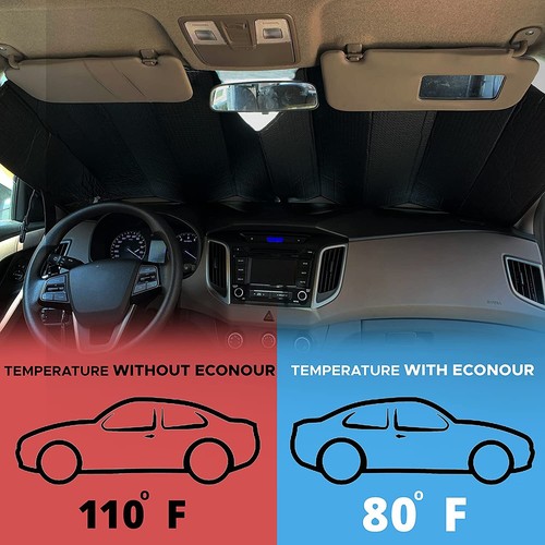 Foldable Auto Car Windshield Sun Shade Shield Cover Visor Block UV Protector - Picture 5 of 10