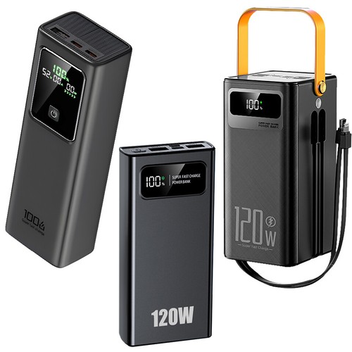 PD 120W 70000mAh Power Bank Fast Charging Battery Pack for iPhone/Android/Laptop