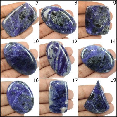 Rarest Sodalite Cabochon Top Quality Sodalite loose stone Natural Blue Sodalite Cabochon Natural Sodalite Gemstone