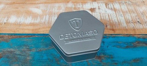 DETOMASO ROTORE - AUTOMATIK XXL Edelstahl Lederarmband Schwarz-Rot - NEU in OVP - Picture 5 of 7