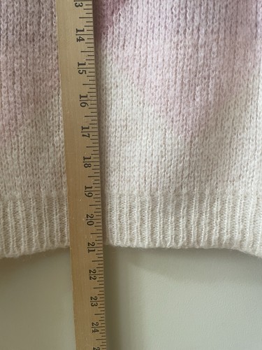 Maglione pullover misto mohair Sézane Leopold rosa medio modello Ombré Chevron - Foto 8 di 10