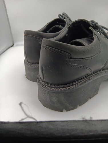 Womens Vintage Y2K Arizona Chunky Heel Black Leather Shoes Size 10 M - Picture 11 of 21