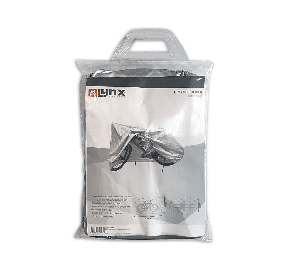 Фахрадшутцхюльле Фахрадшутц для 2-х фахрадеров 210х120х90см wasserfest silber