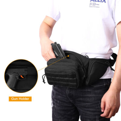 Tactical Concealed Gun Carry Bag Hunting Mag Pistol Holster Military Waist Bag