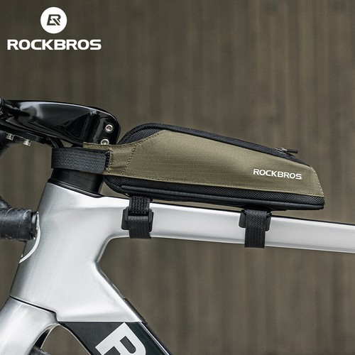 ROCKBROS Set Borsa Bici da Ciclismo Strada 1,4L Borsa Telaio Biciciclo / 0,65L Borsa Tubo Superiore - Foto 3 di 17