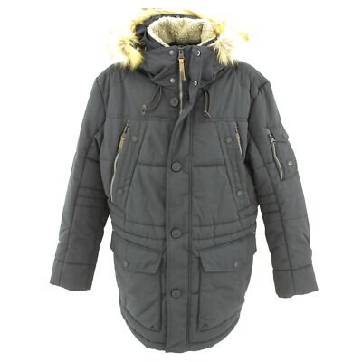  CAMEL ACTIVE Herren Wetter Winterjacke Parka Trenchcoat anthrazit 26573