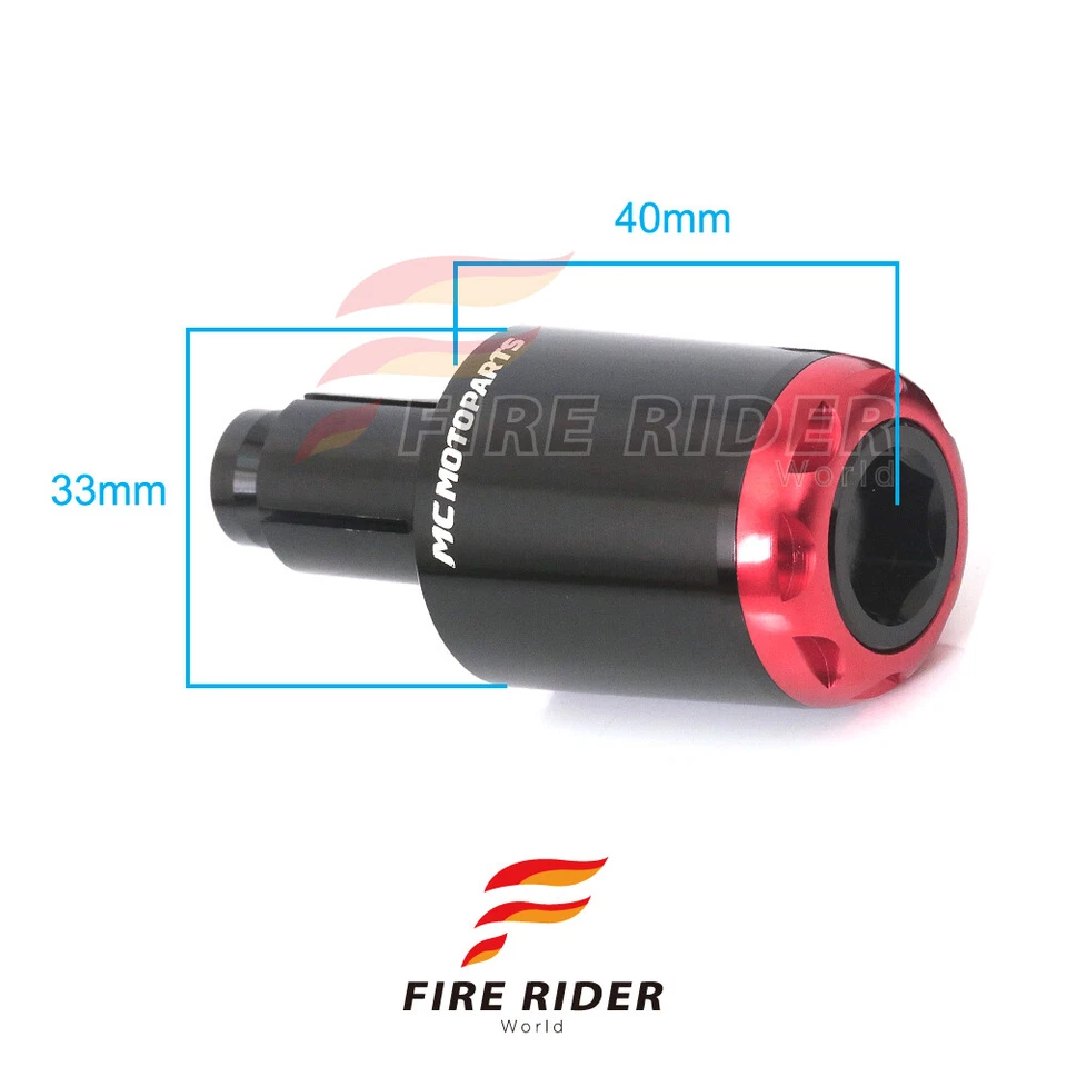 Par de extremos de barra rojos MSHINE CNC para Honda CBR 1000RR FIREBLADE 11 12 13 14 Foto 2 de 4