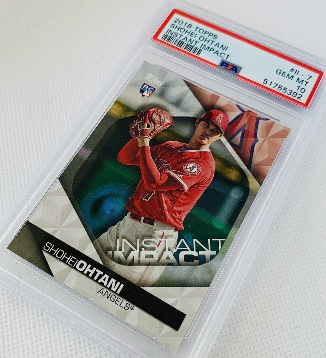 2018 Topps Shohei Ohtani RC Instant Impact Rookie Card PSA 10