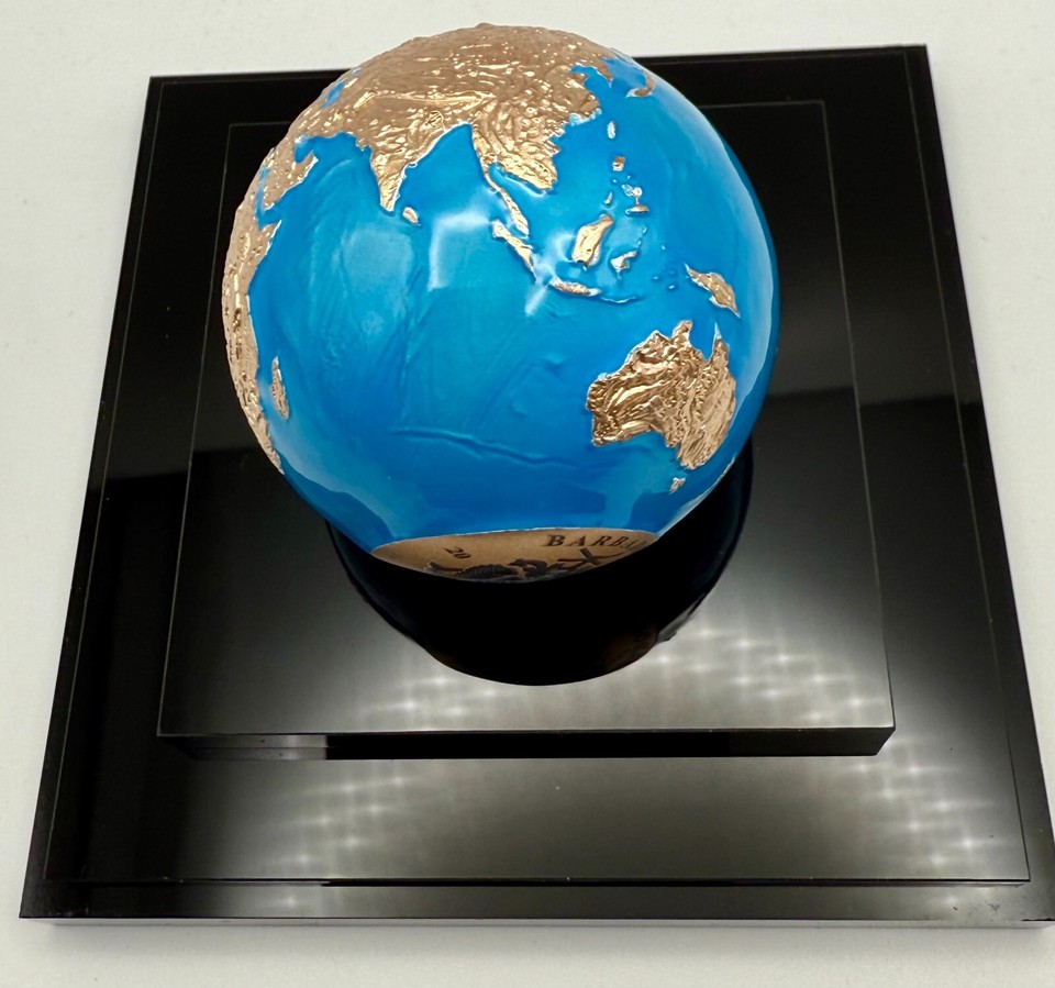 3 oz. Pure Silver Coin - Blue Marble Glow in the Dark - Mintage: 999 ...