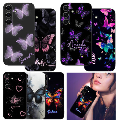 Personalised Butterfly Phone Case Cover For Samsung Galaxy S25 S24+ A35 A55 A56