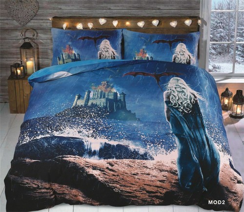 Mother of Dragon 3D Quilt Cover set with Pillowcase Game of Thrones Theme Design - Picture 5 of 8