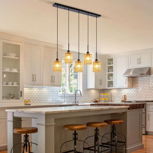 Chandelier LED Ceiling Light Fixture Height Adjustable Hanging Pendant Light