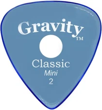 Púa de guitarra clásica Gravity Picks: pulida y con orificio de agarre redondo