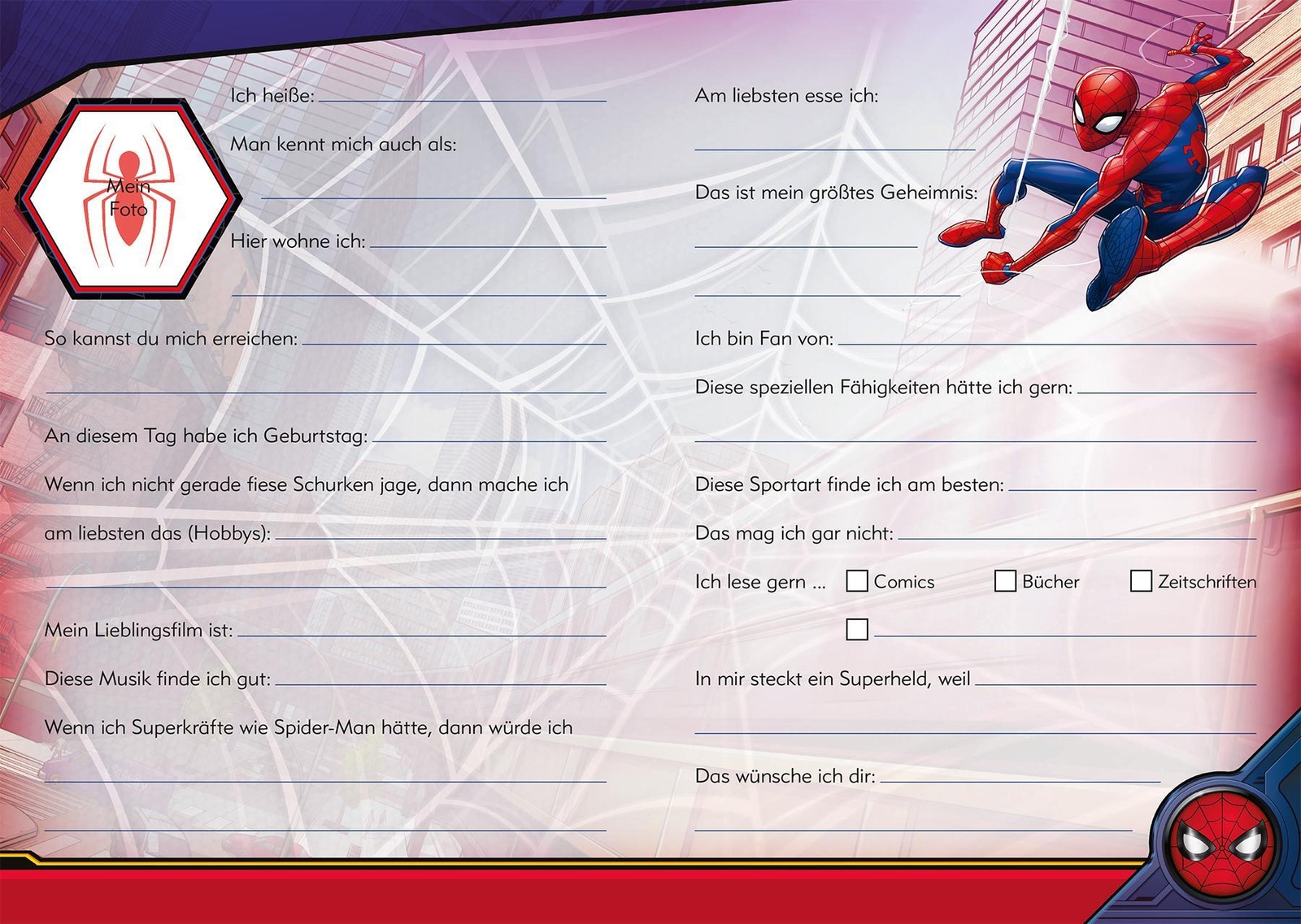 Thumbnail - Marvel Spider-man Freundebuch | Meine Freunde | Buch | 72 S. | Deutsch