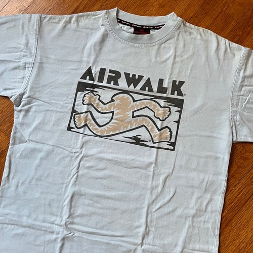 VTG Keith Haring AirWalk Shirt Men Large Blue Pop Street Art New York Banksy 80s