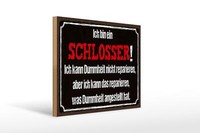 Holzschild Spruch 40X30 Cm Bin Schlosser Kann Reparieren Deko Schild