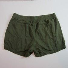 Old Navy Women's shorts Comfort Waistband Green XL Linen Blend