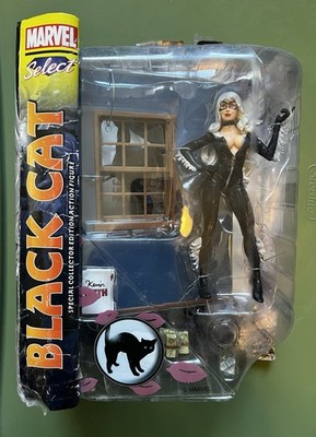 2015 Black Cat Spider-Man Marvel Select 7'' Figure Diamond Select Damaged Box