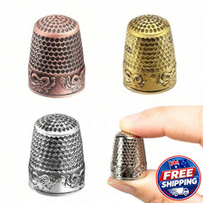 1Pc Metal Sewing Thimble Finger Protector Stainless Steel Needlework Stitching