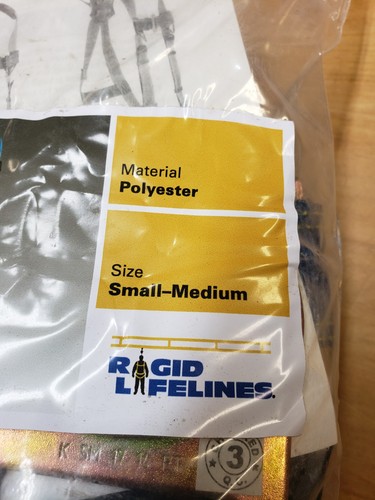 NEW Full Body Safety Harness SMALL-MEDIUM 310-lb Rating ~ Rigid Lifelines Evolve - Picture 4 of 11
