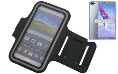 Jogging Armband für Huawei Honor 9 Lite Schwarz Sport Laufarmband Neopren