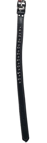 Circle T Spike Tanned Collar-Single Row (20″ L X1″W