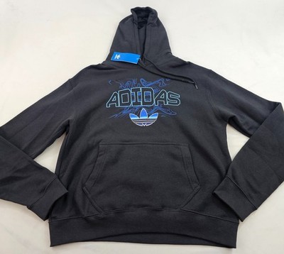 Adidas hoodie sweatshirt men's S Small KB4515 230 TREF H black pocket $65