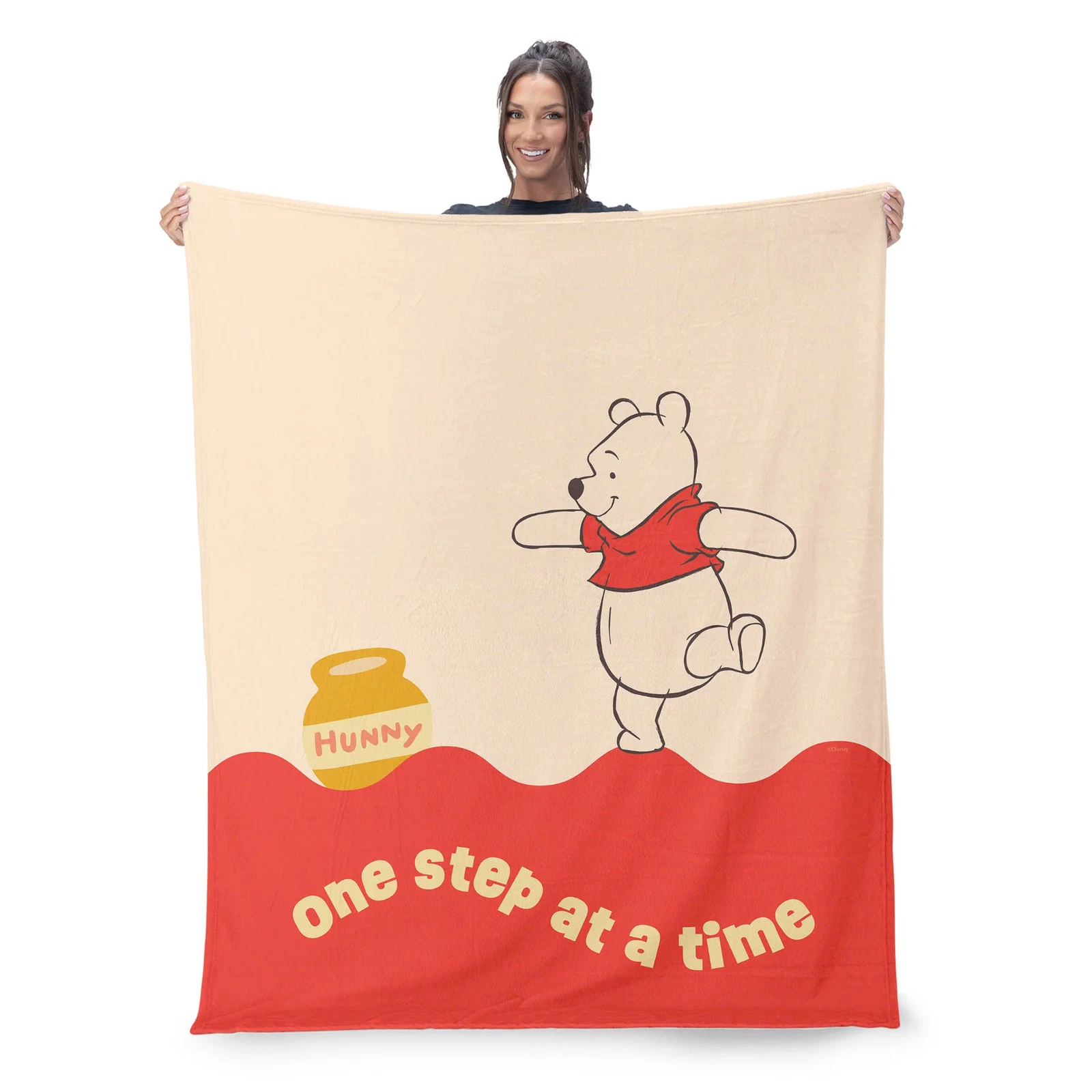 Disney Winnie The Pooh One Step Disneyland Fleece Blanket