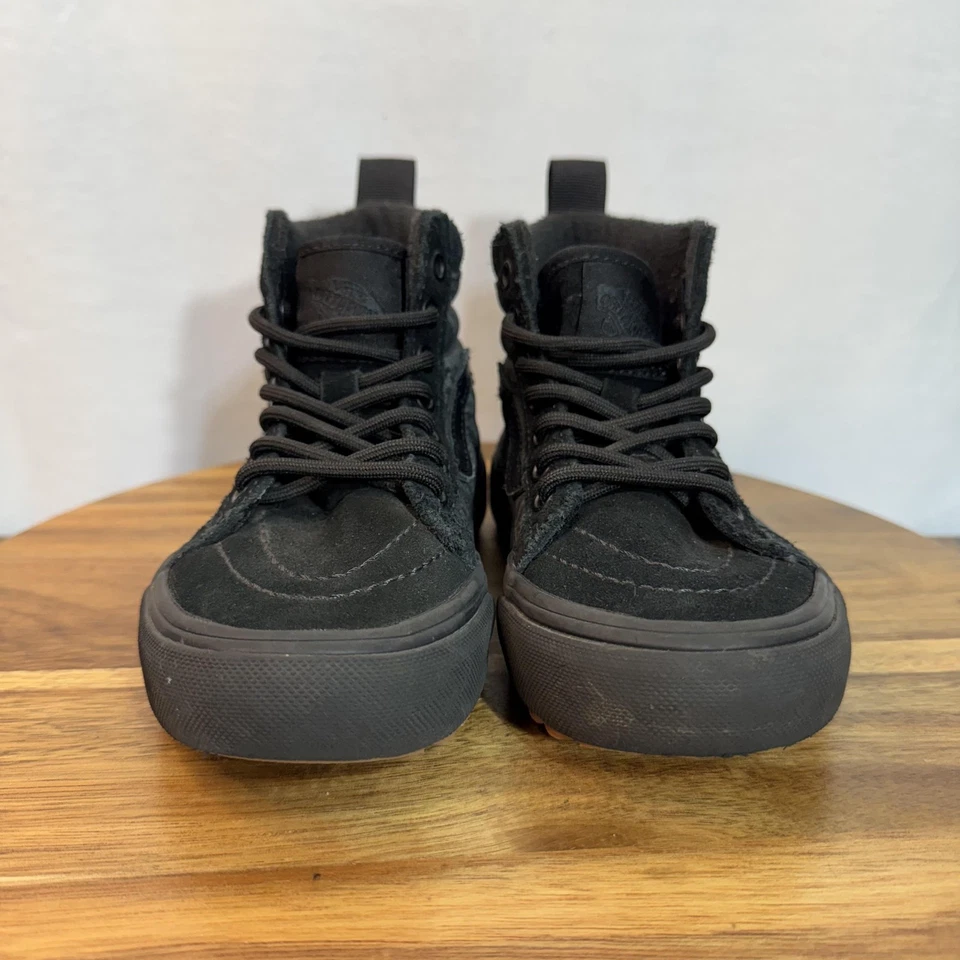 Sapatos Vans Sk8-Hi MTE Juvenil Tamanho 11 Preto Camuflado Top Alto Resistido Lugged - Imagem 2 de 4