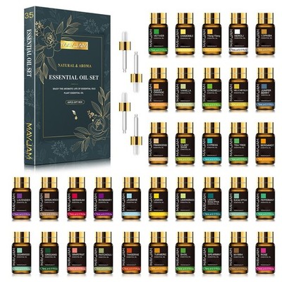 MAYJAM 35Pcs 5ml Essential Oil Set Aromatherapy Gift 100% Pure Oils for Diffuser