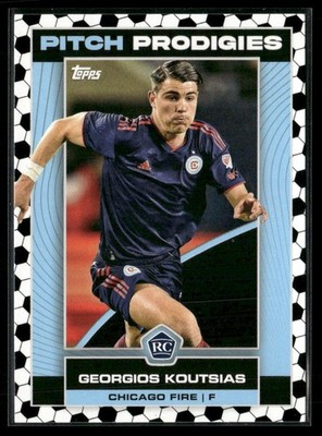 2023 Topps MLS #193 Georgios Koutsias Soccer Tile Chicago Fire Rookie