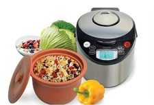 VITACLAY Smart Organic 7 In 1 Multi Cooker 4.2 Q/4 L Slow Cooker Rice Cooker