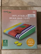 Game On Inflatable  Bean Bag  Toss For Pool And Lawn 34L 22W 8H