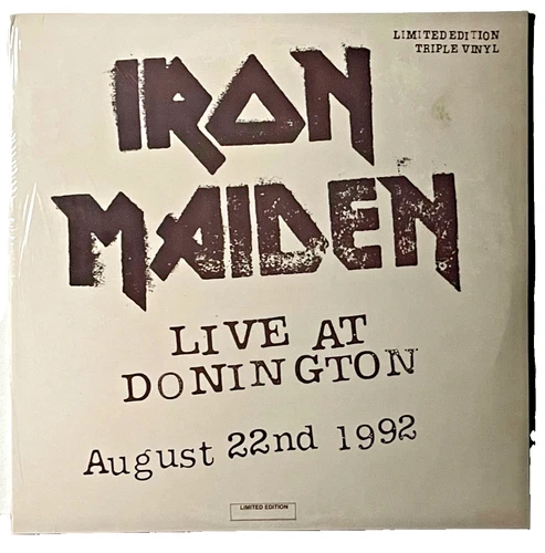 Iron Maiden Live At Donnington 3 LP Vinyl Import 1992 NEW/Sealed