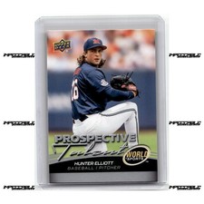2025 UD World of Sports V2 - #340 Hunter Elliott Rookie Prospective Talent SP