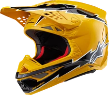 ALPINESTARS Supertech M10 Helmet - Ampress - MIPS? - Gloss Black/Yellow - XS