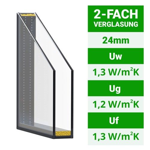 Kellerfenster Kunststoff Fenster weiß Dreh Kipp 3-fach Glas schnelle Lieferung ⭐ - Bild 18 von 26