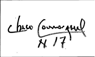 -Chico Carrasquel- (d.2005) Signed/Autograph/Auto Index Card Chicago White Sox