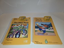 Leap Frog Schoolhouse Pad Lot of 2 Level 3 Cartridges Books Dans Game Bike Race